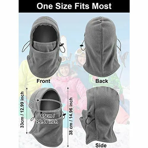 3-Pieces Balaclava Fleece Hood for Cycling