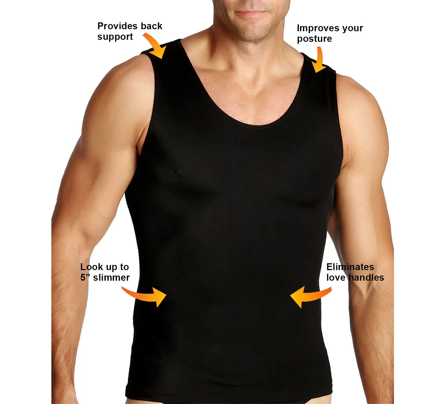 6-Pack Insta Slim Compression Muscle Tank MS0006