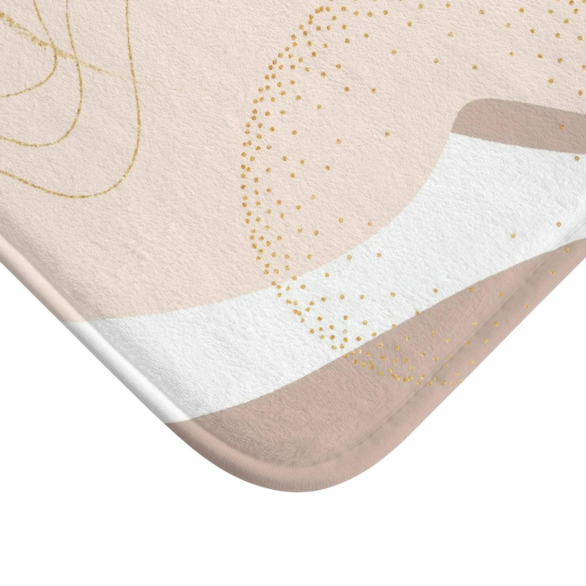 Abstract Bath Mat | Pastel Blush Pink