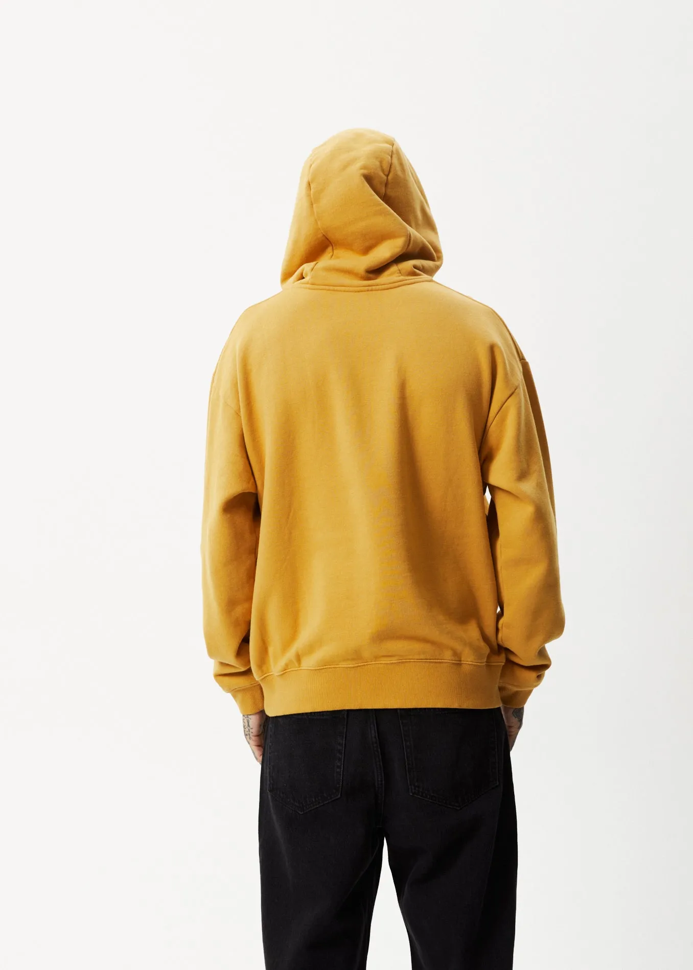 AFENDS Mens Universal - Graphic Hoodie - Mustard