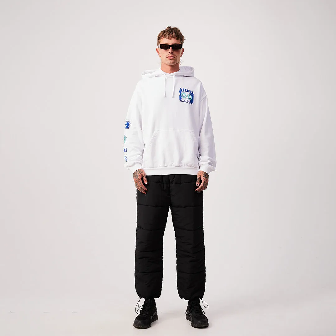 AFENDS Mens Utopia - Graphic Hoodie - White