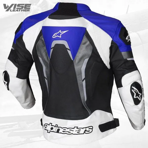 Alpinestars Blue Croes Celer Style Leather Jacket