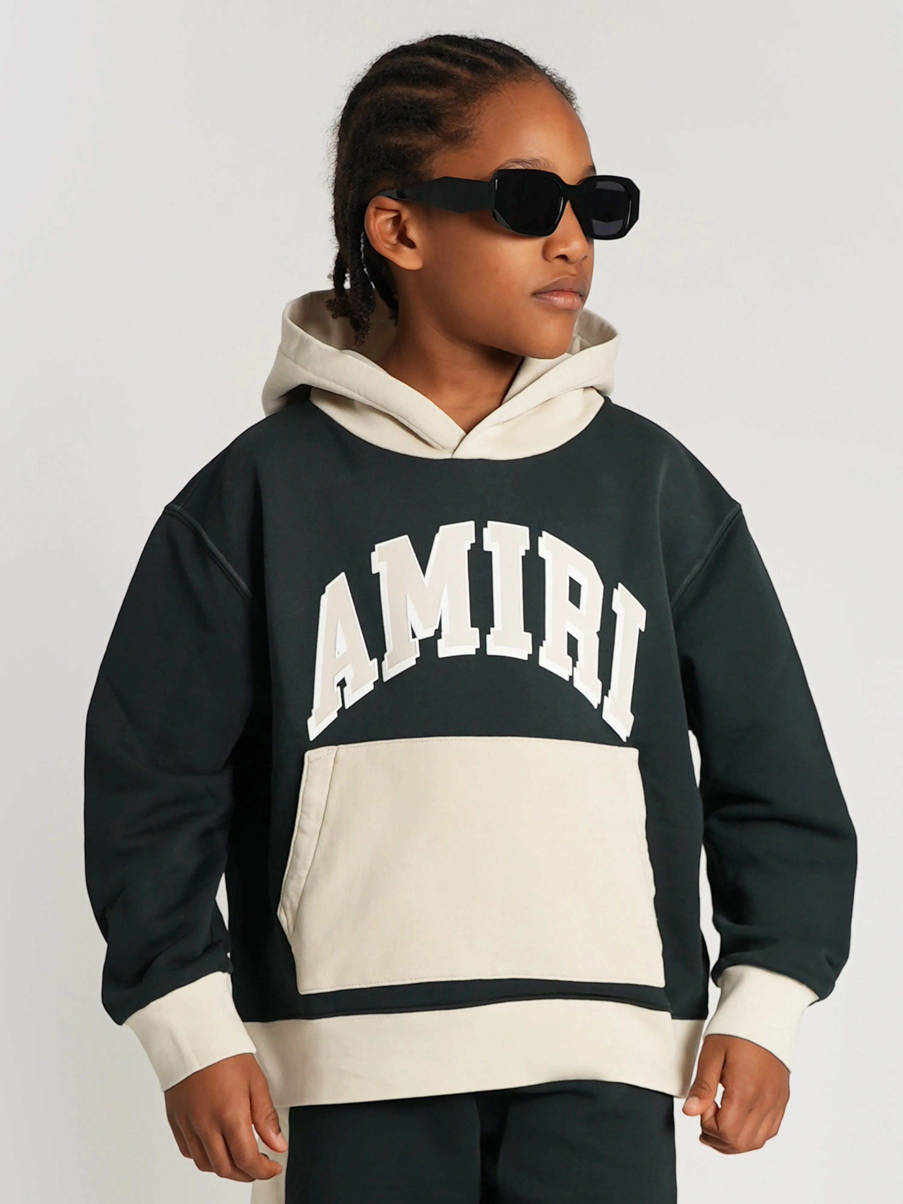 Amiri Kids Collegiate Hoodie in Black