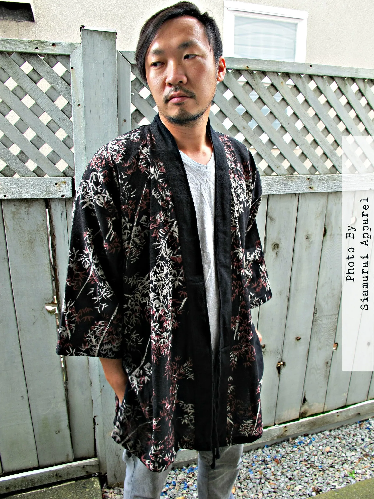 Bamboo Leaves Noragi Kimono Jacket