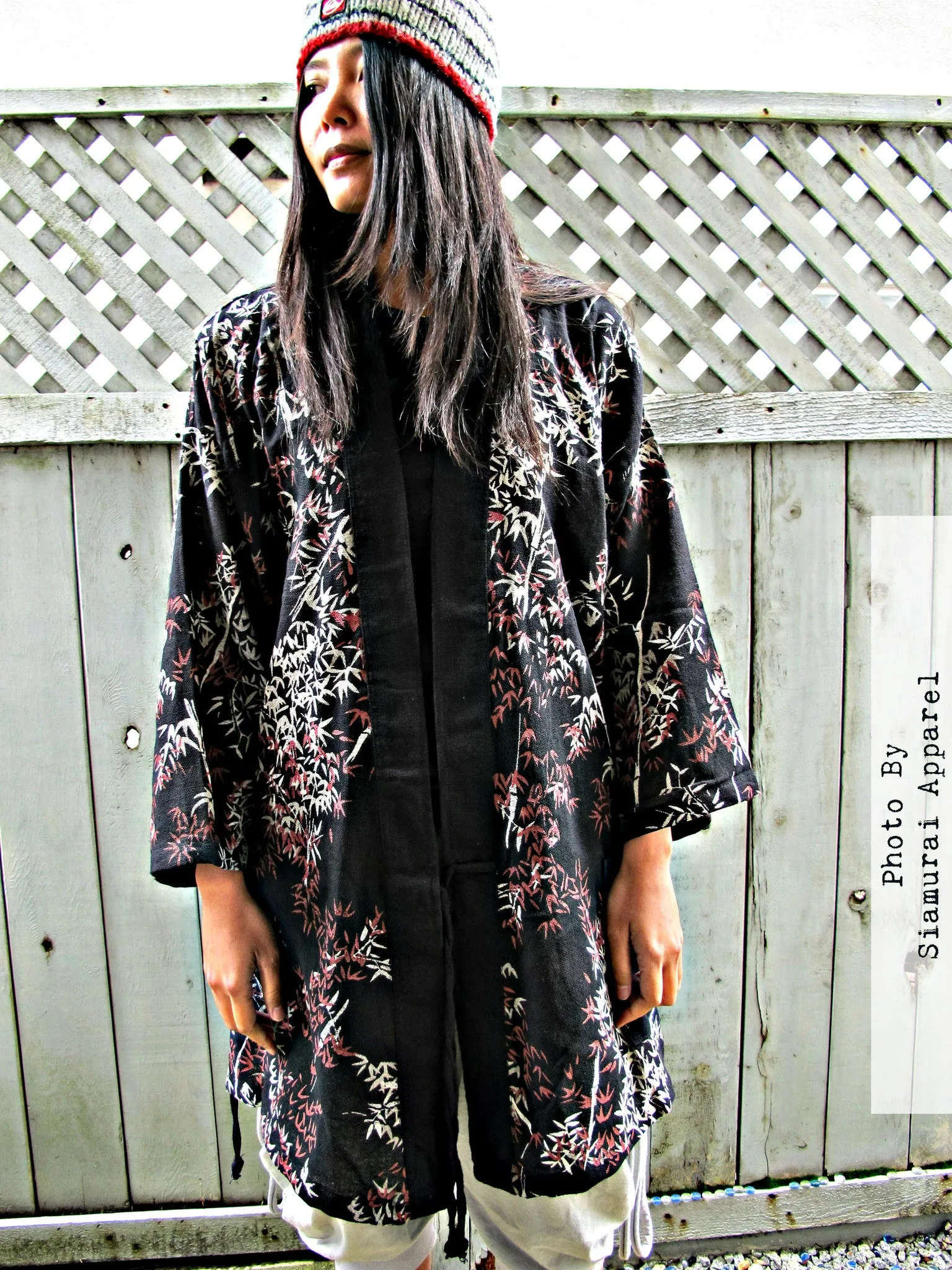 Bamboo Leaves Noragi Kimono Jacket