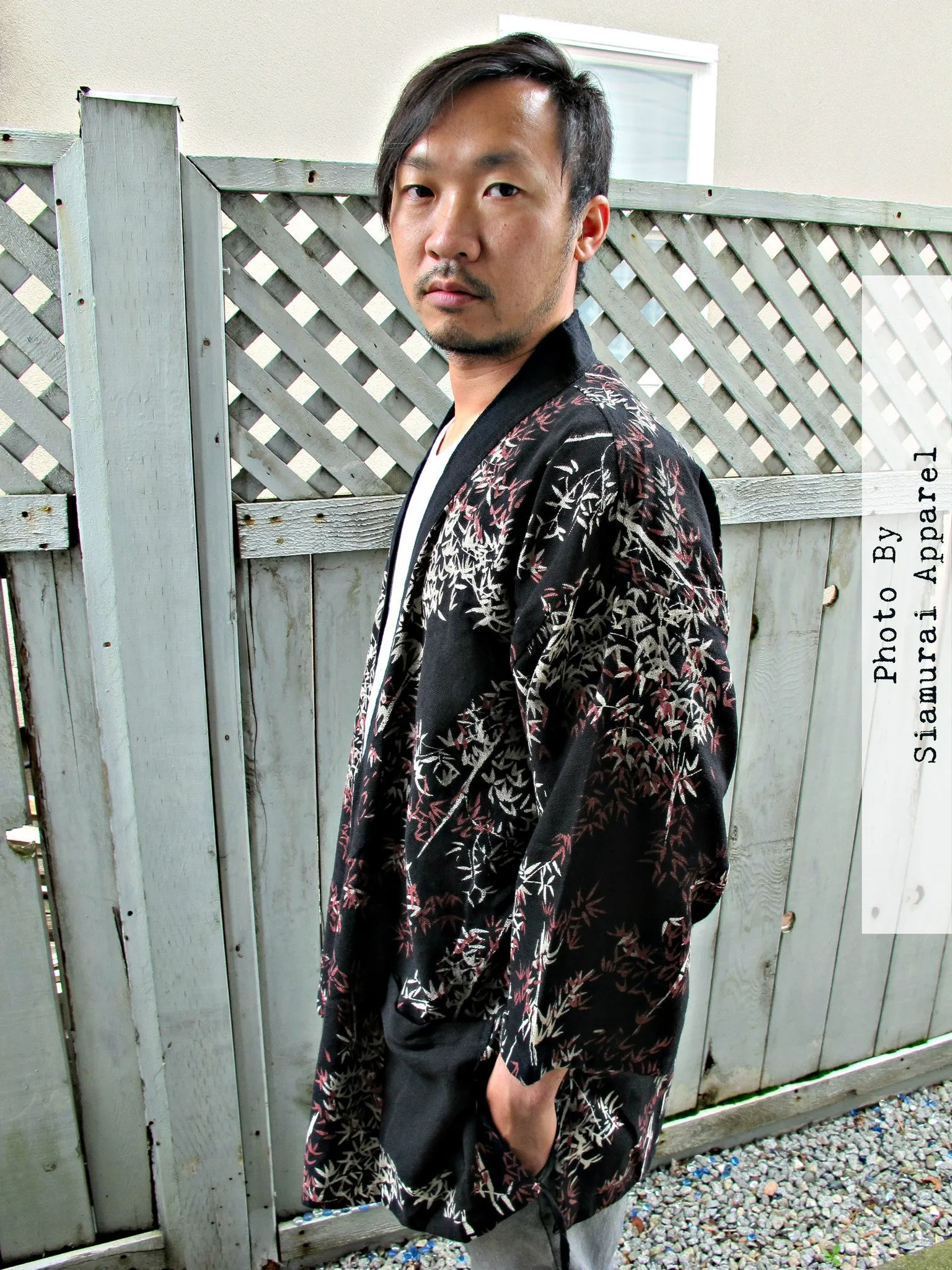 Bamboo Leaves Noragi Kimono Jacket