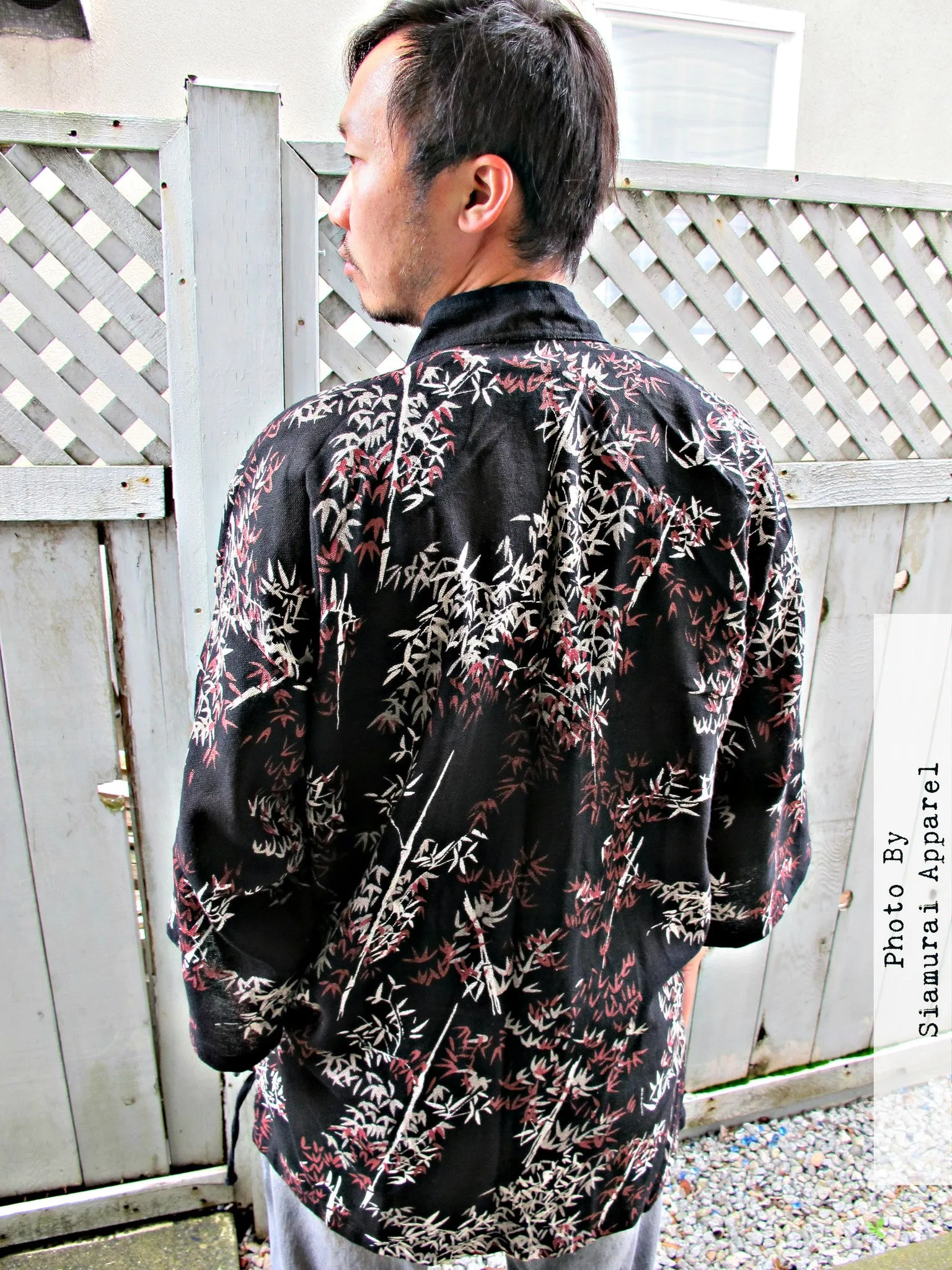 Bamboo Leaves Noragi Kimono Jacket