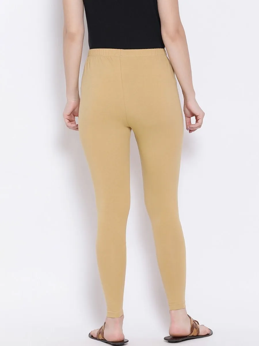 Beige Rupa Cotton leggings pants for Woman