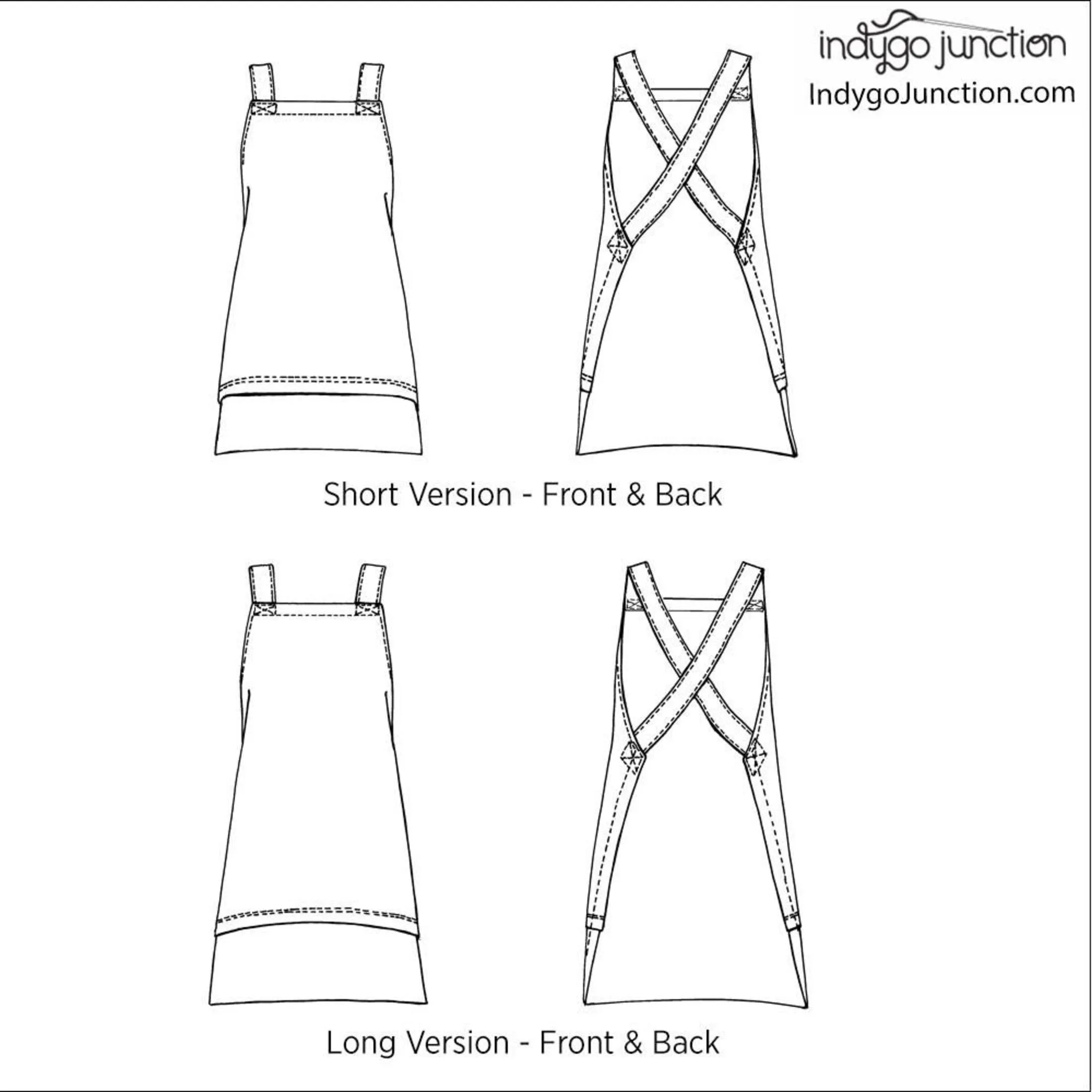 Bistro Apron Pattern, Free PDF Download