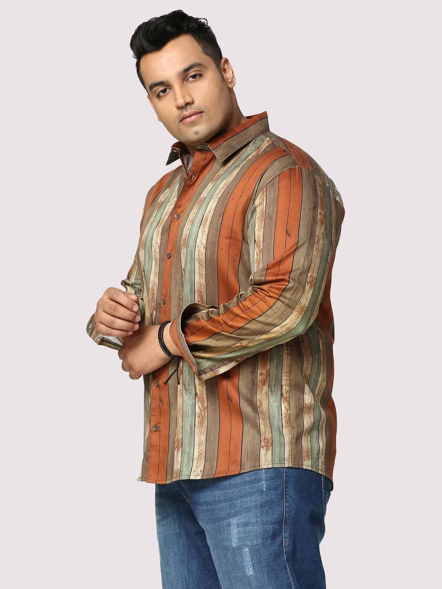 Blaze Digital Printed Full Sleeve Men's Plus Size