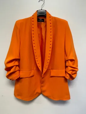 Blazer, Ruched Orange, Orange Studs