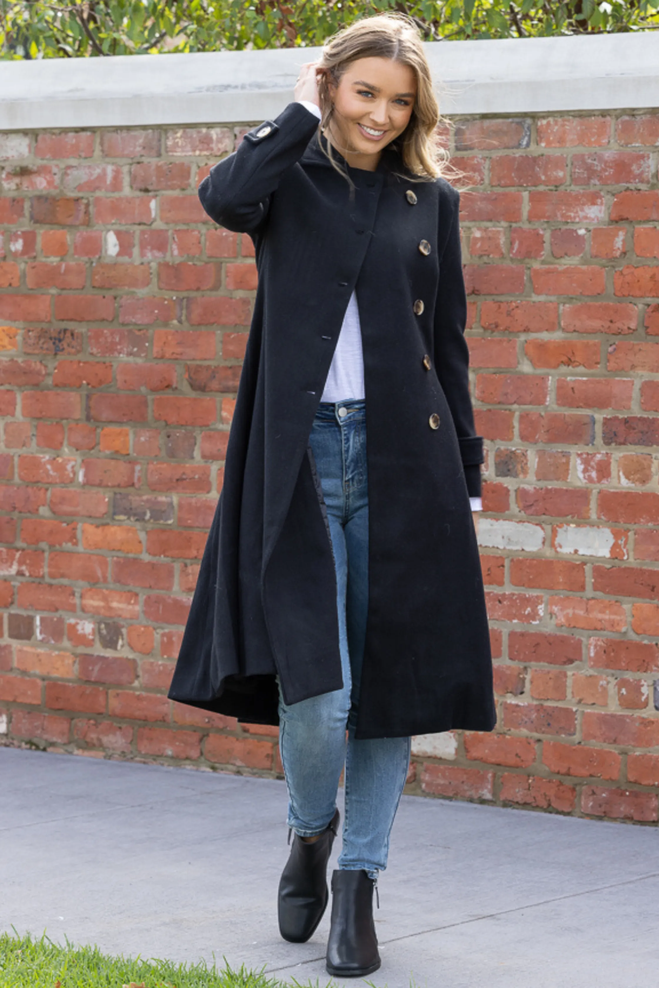 BRIDGETTE COAT - Black