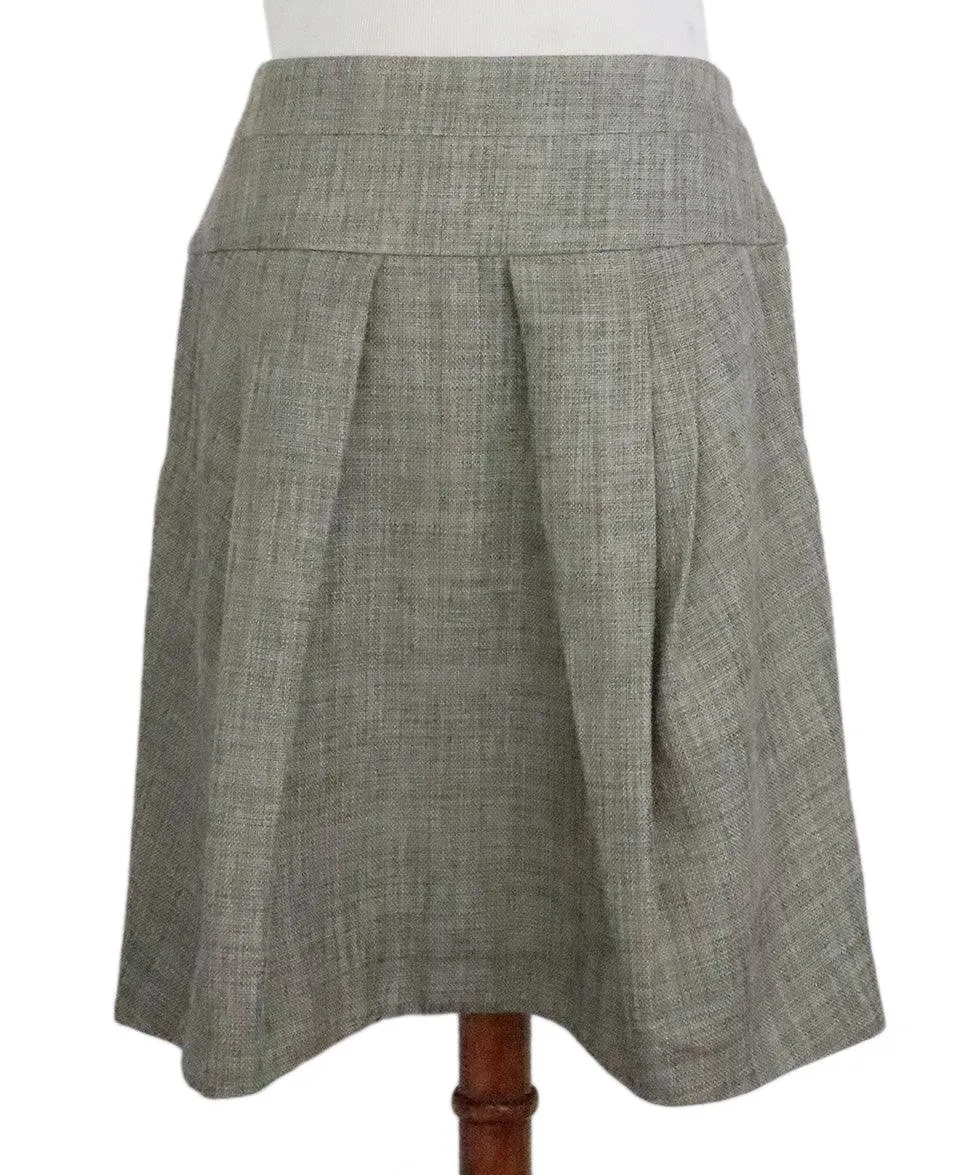 Brunello Cucinelli Grey Cotton Skirt sz 8