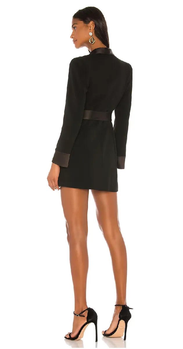 CARLOTTA BLAZER DRESS- BLACK