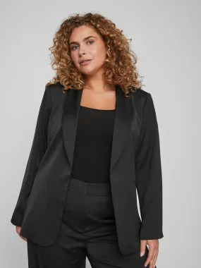 CATHY L/S BELTED BLAZER (BLACK)