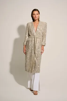 CHARLENE BLAZER DRESS- SEQUINED CHAMPAGNE