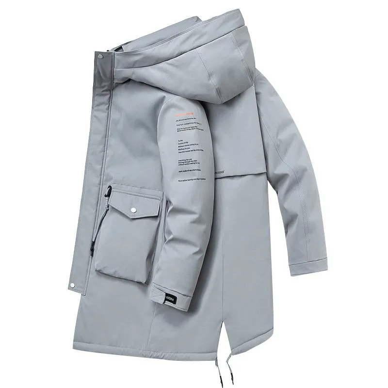 Chic Warmth Thigh-Length Down Coat