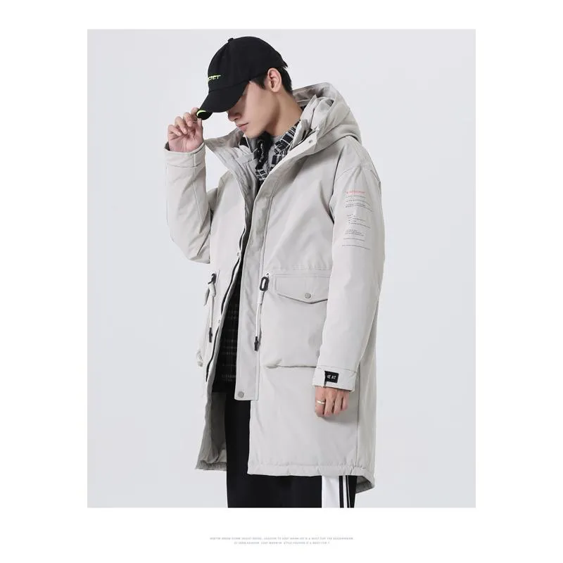 Chic Warmth Thigh-Length Down Coat