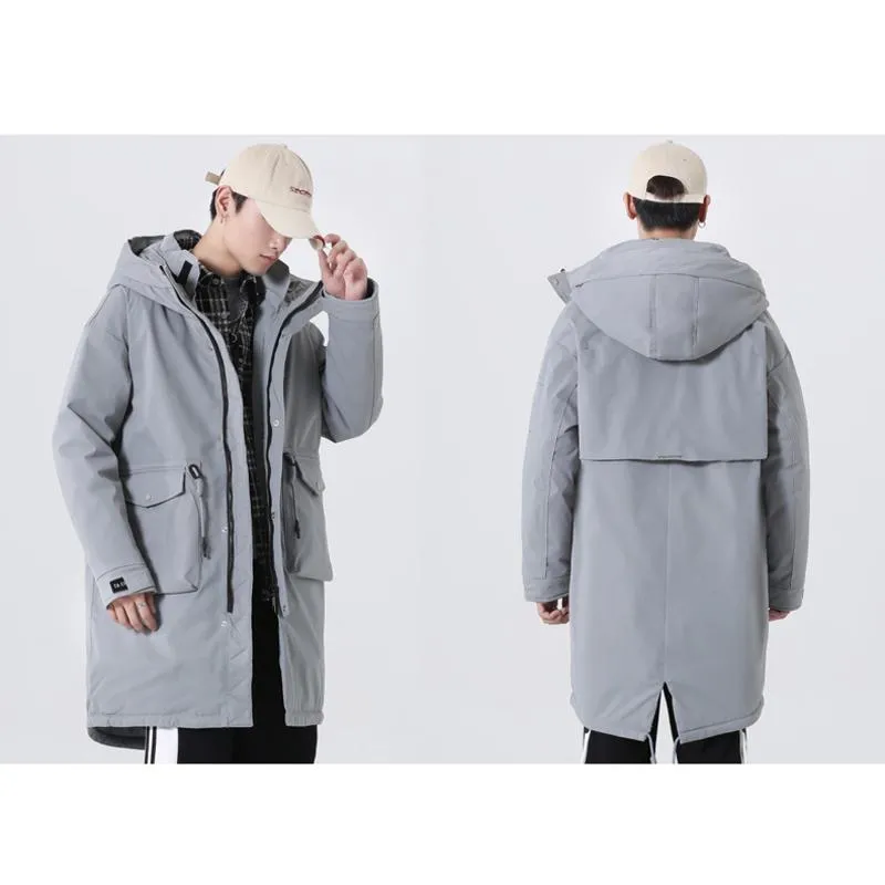 Chic Warmth Thigh-Length Down Coat