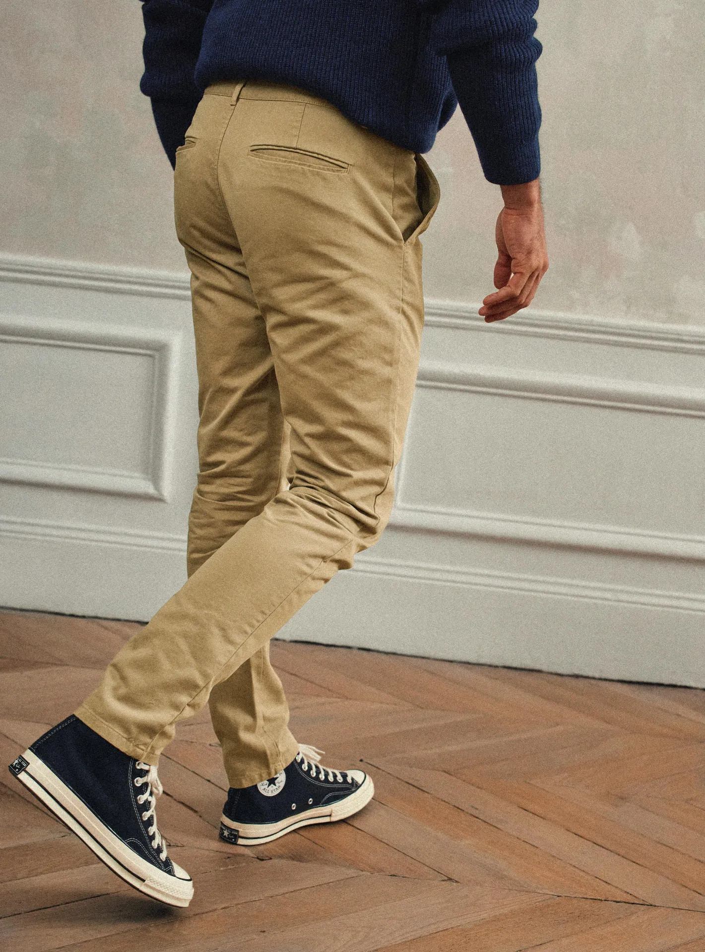 Chino Ajusté Charles Sienna Beige