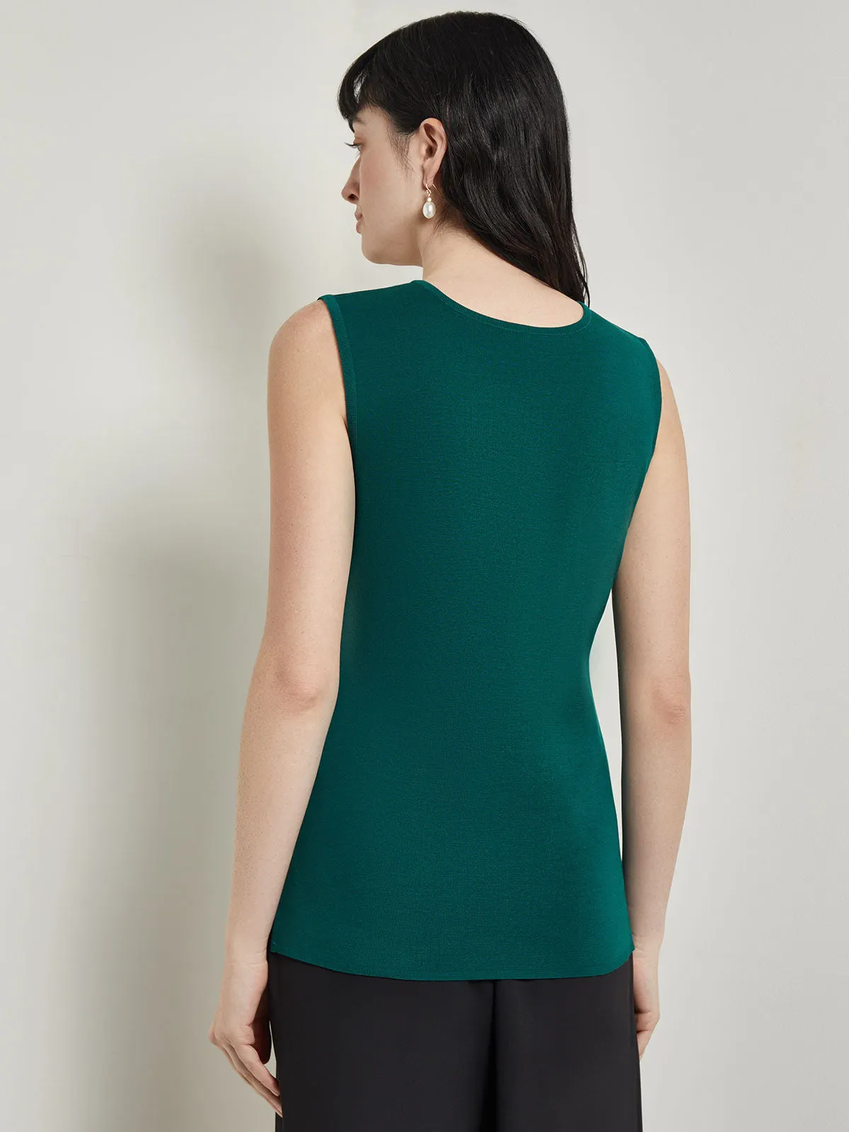 Classic Knit Tank Top, Spruce