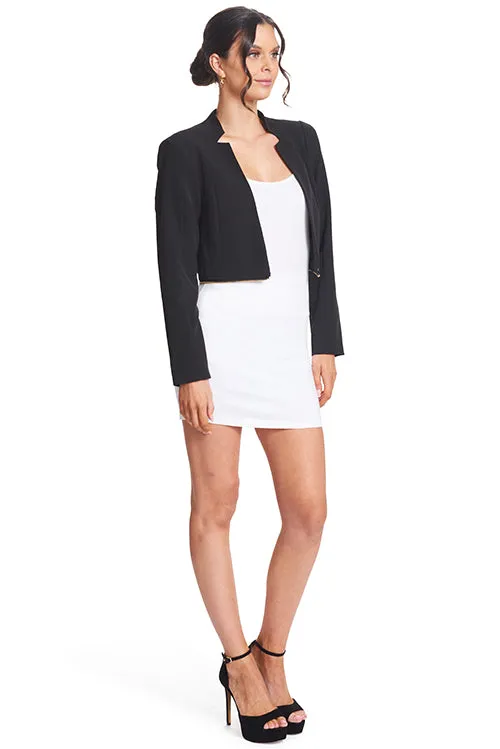 Convertible Three Way Notch Neck Blazer - Wear it long, half-zipped or