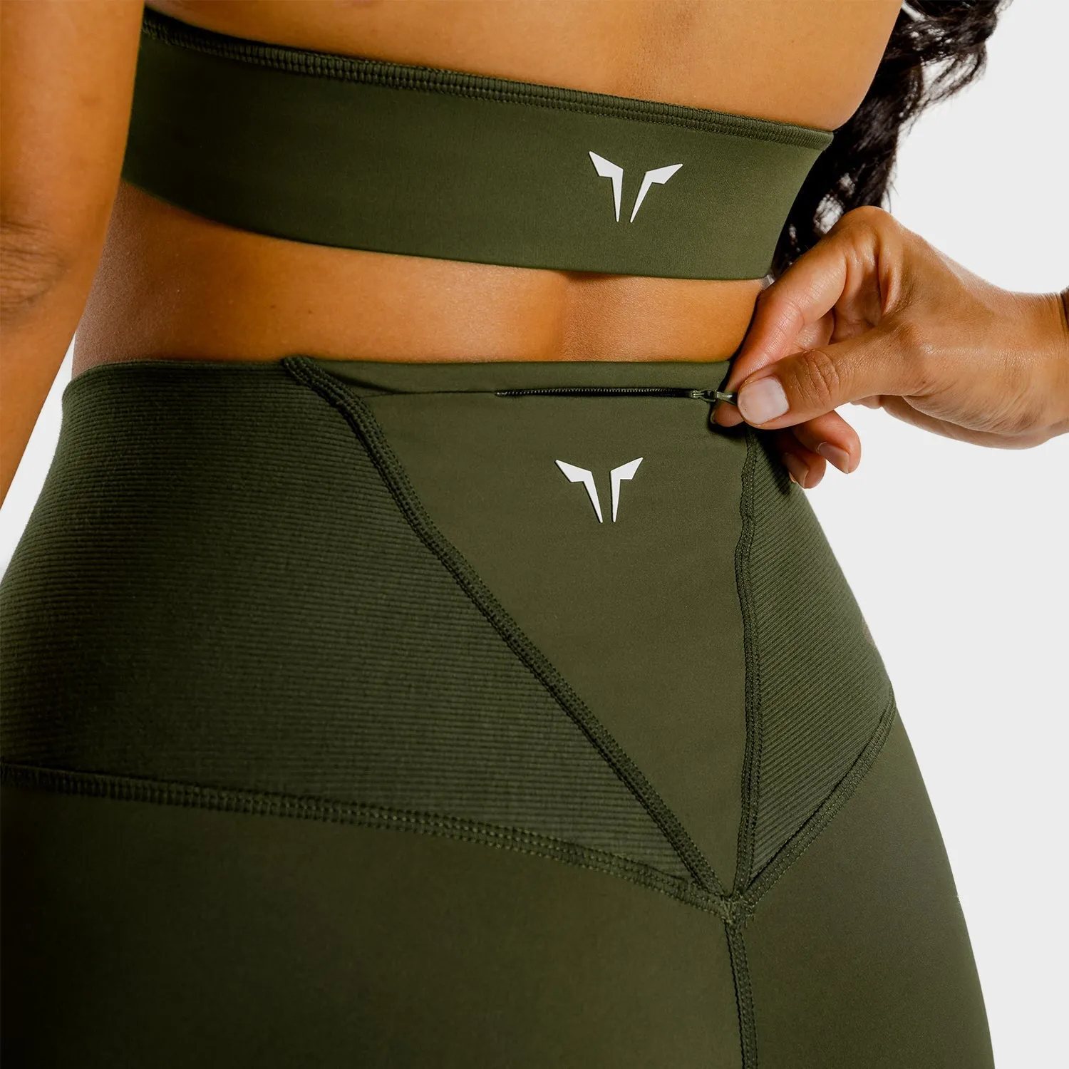 Core Leggings - 7/8 - Khaki