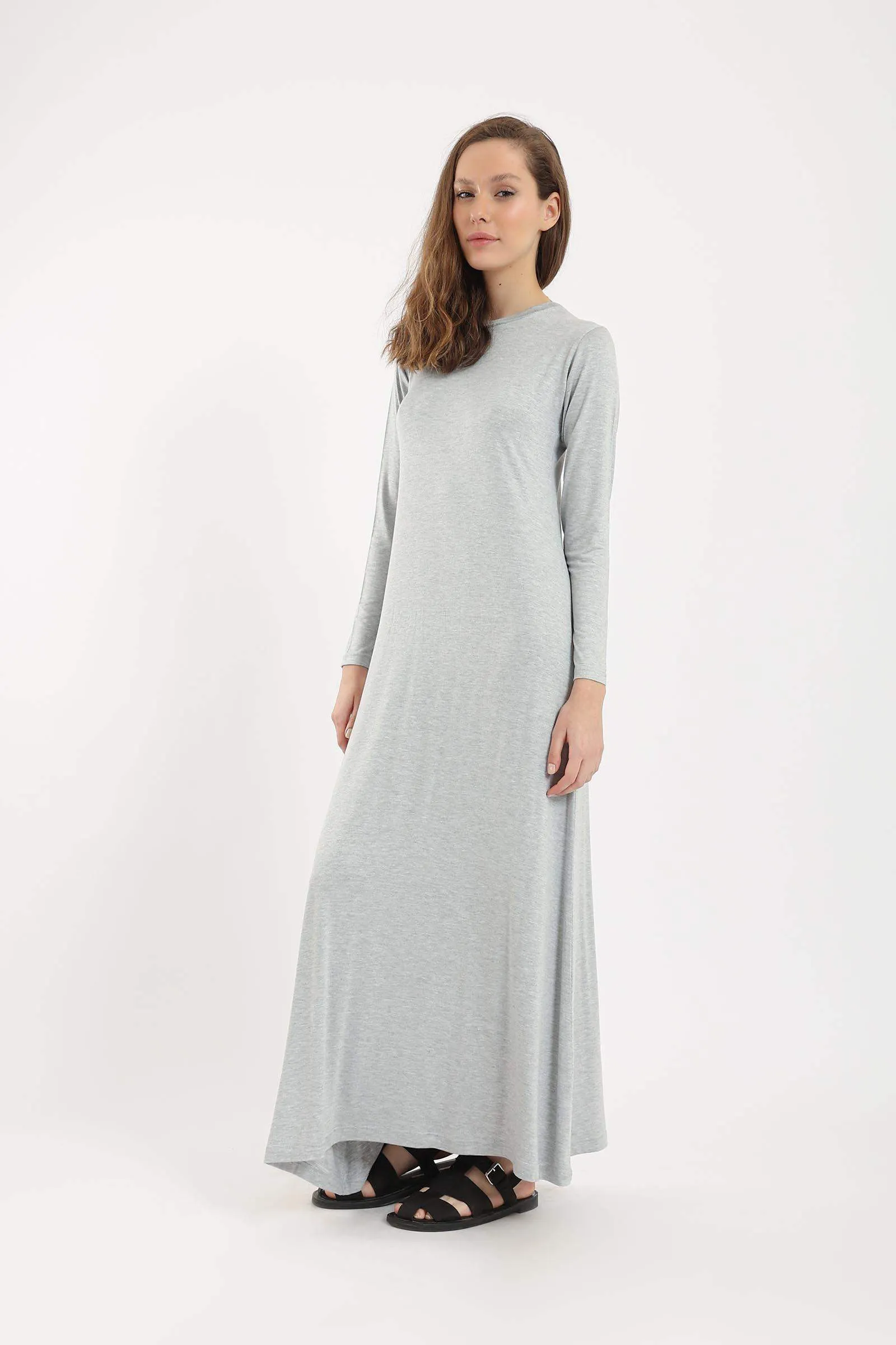 Crew Neck Maxi Dress