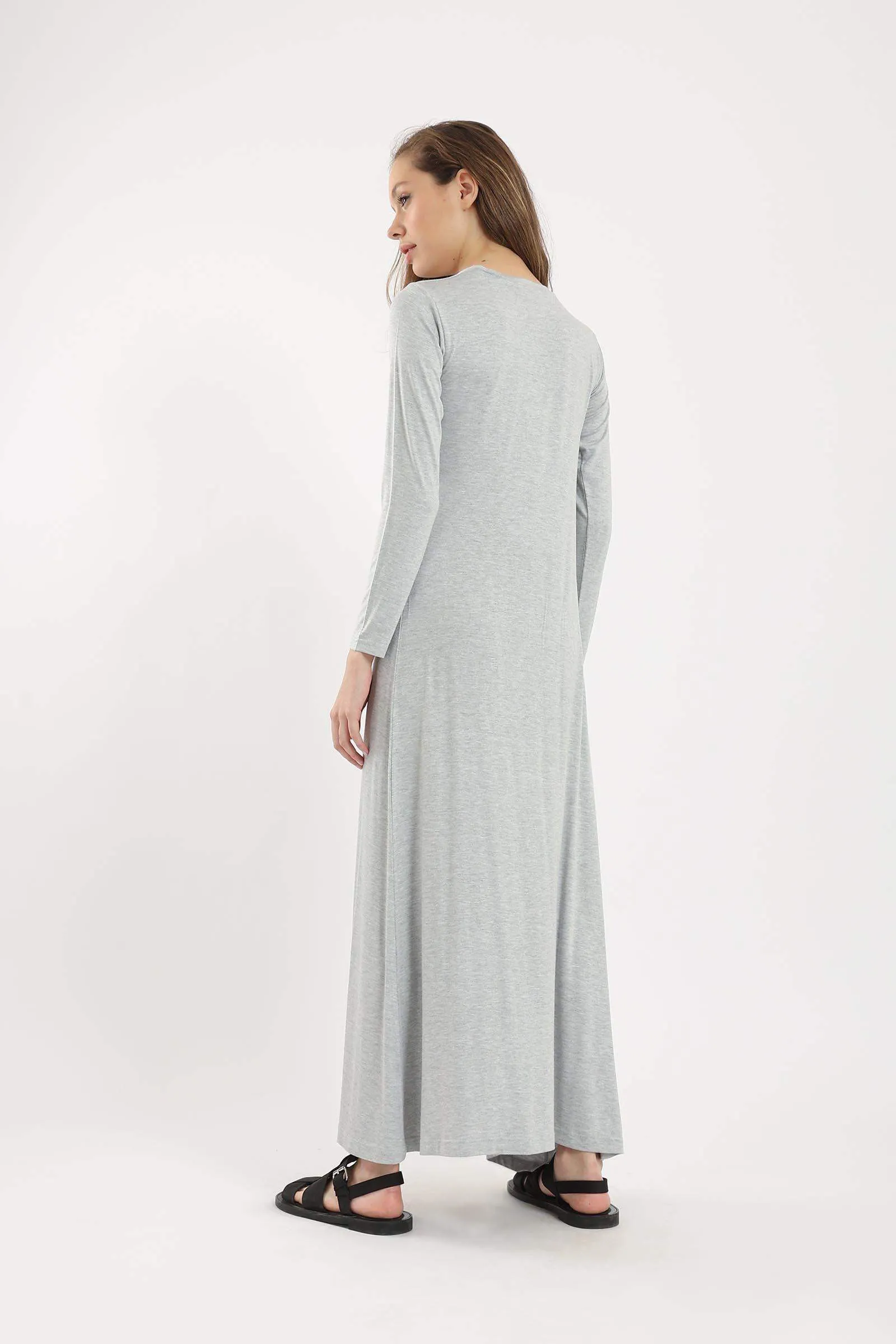 Crew Neck Maxi Dress