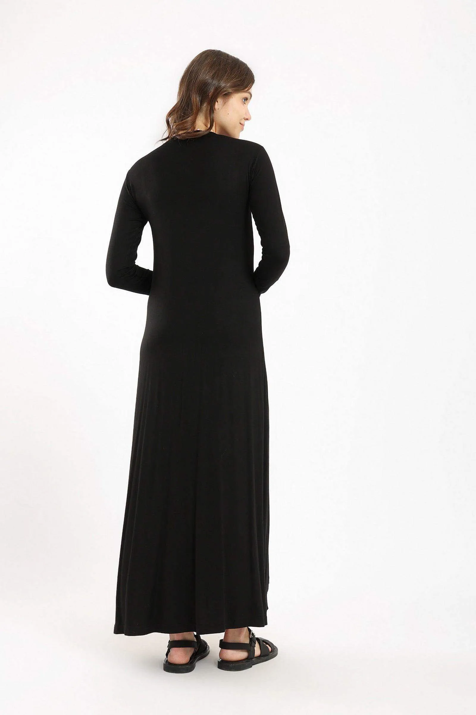 Crew Neck Maxi Dress