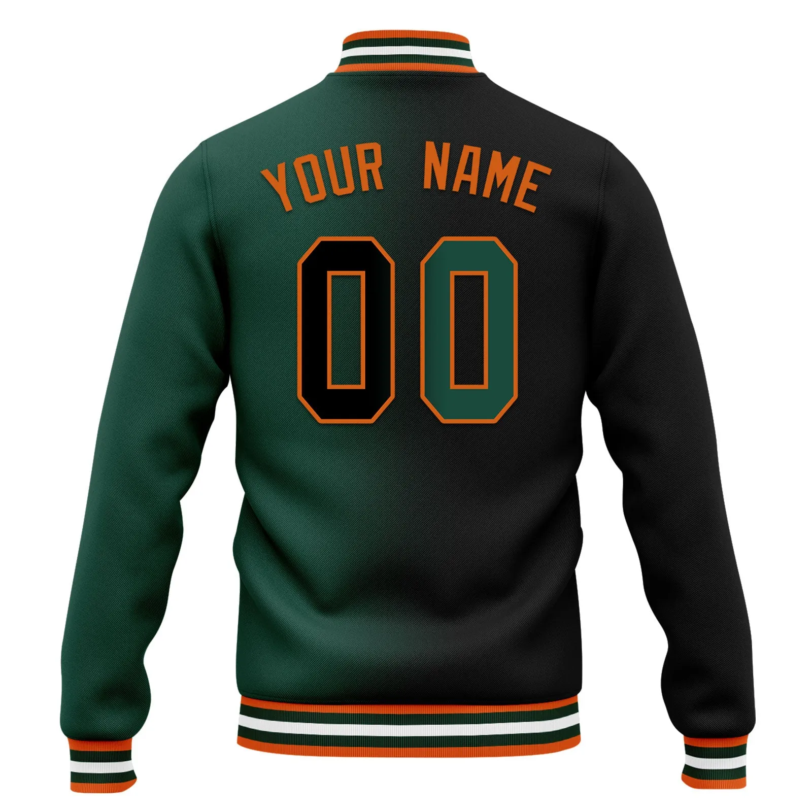 Custom Gradient Fashion Jacket Bomber Full-Snap Varsity Letterman Personalized Jacket FZ005-D028016-10