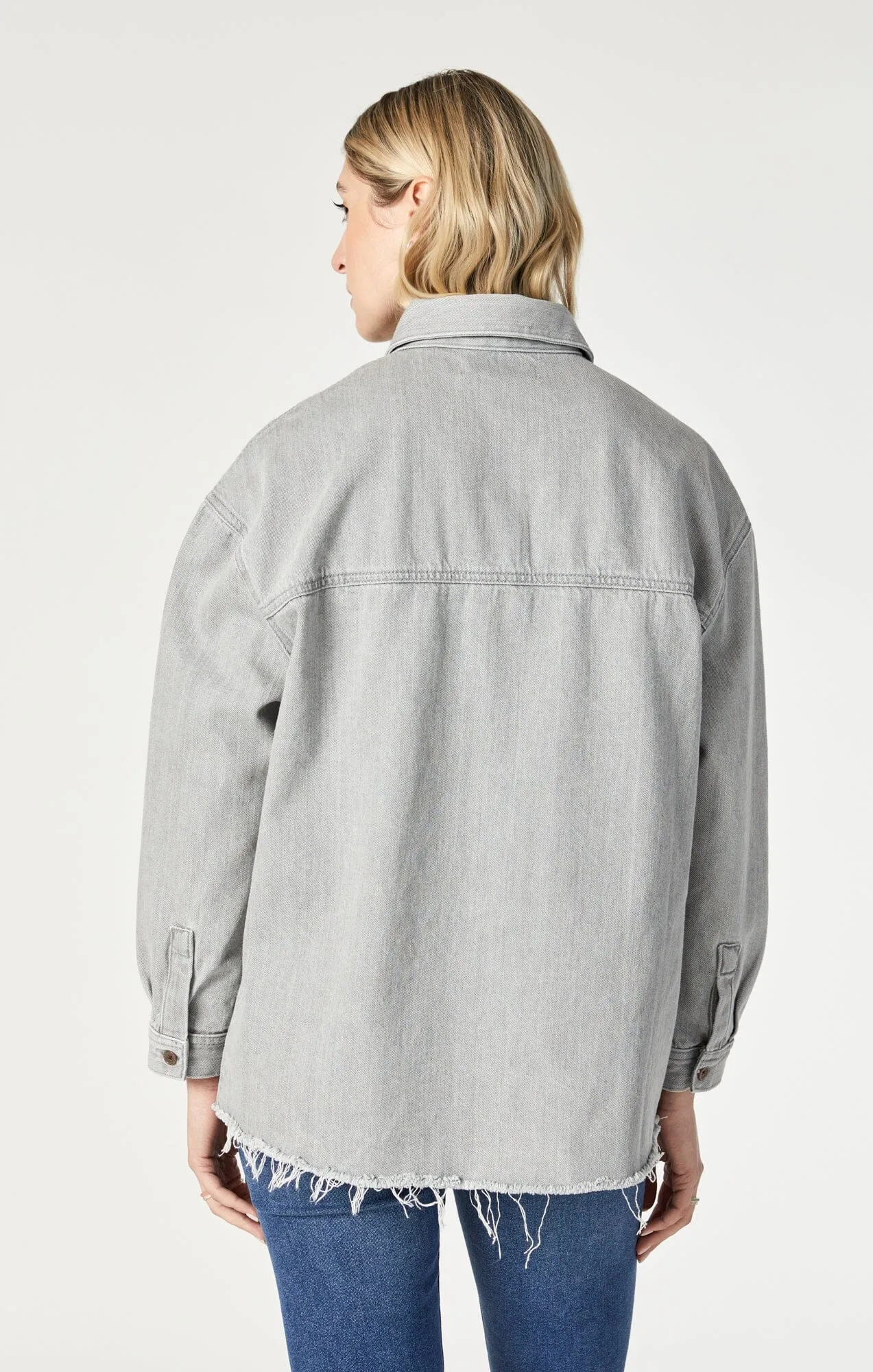 DINA DENIM SHIRT IN STONE NATURAL DYE