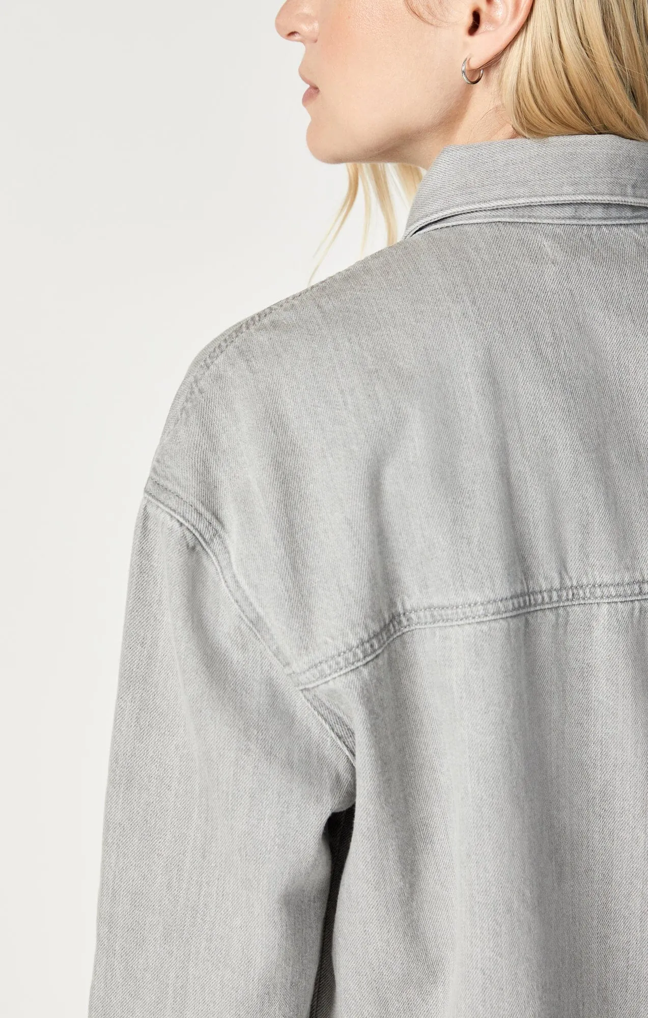 DINA DENIM SHIRT IN STONE NATURAL DYE