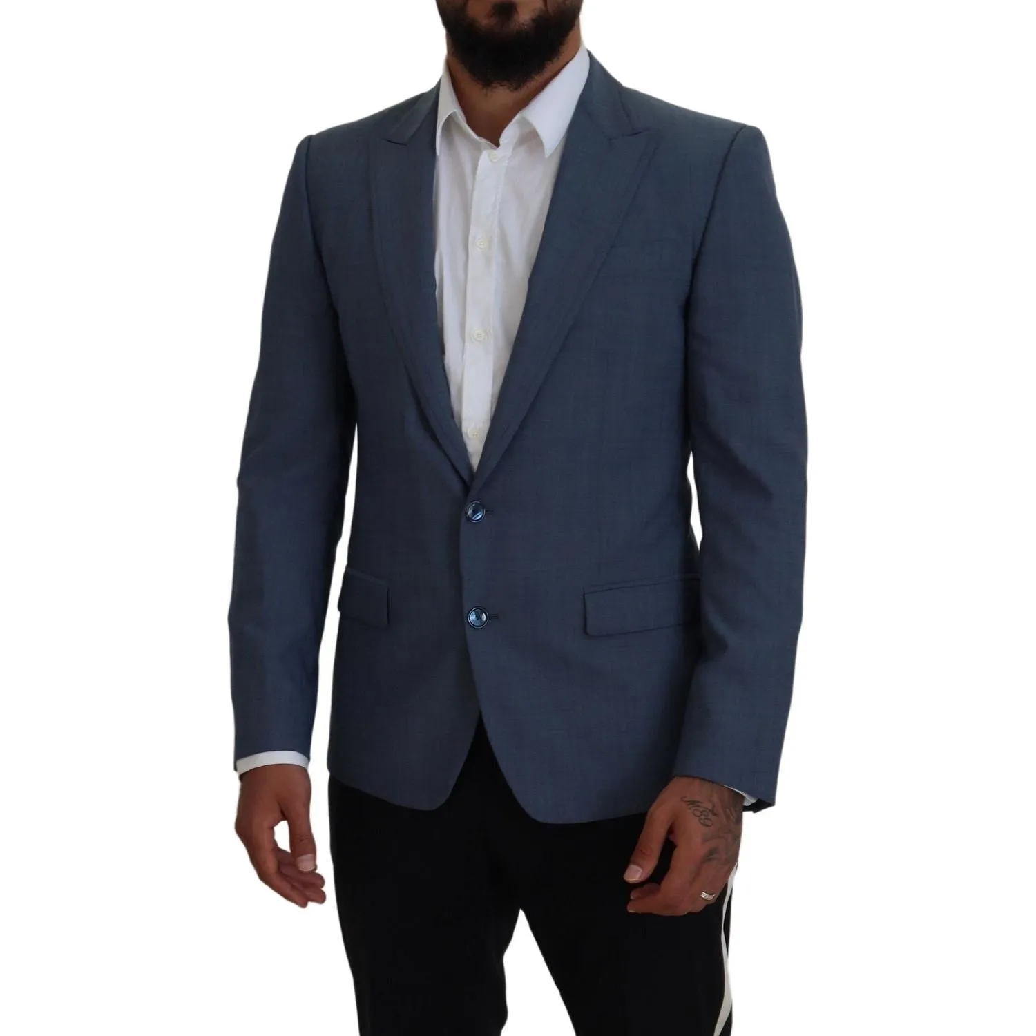 Dolce & Gabbana Elegant Blue Single Breasted Sport Blazer