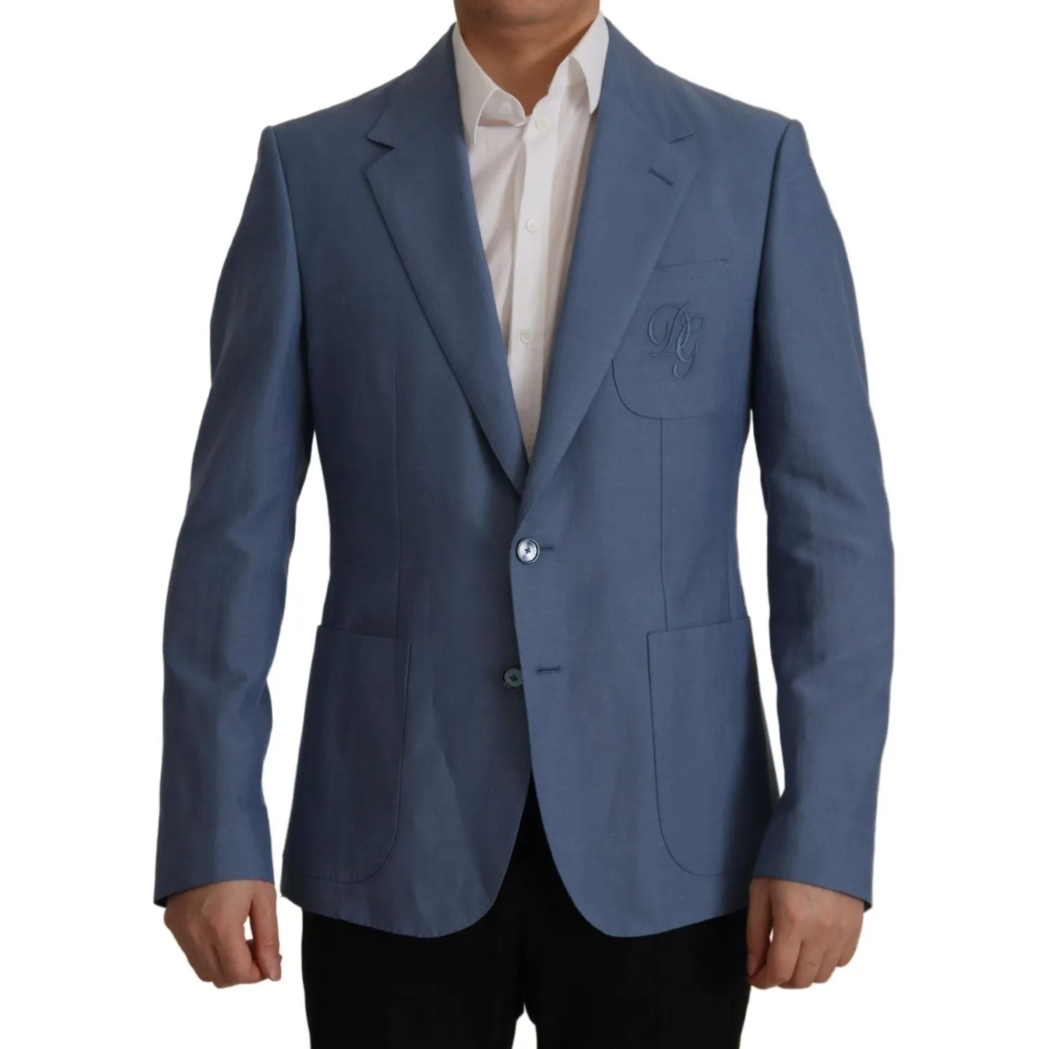 Dolce & Gabbana Elegant Single Breasted Linen Jacket