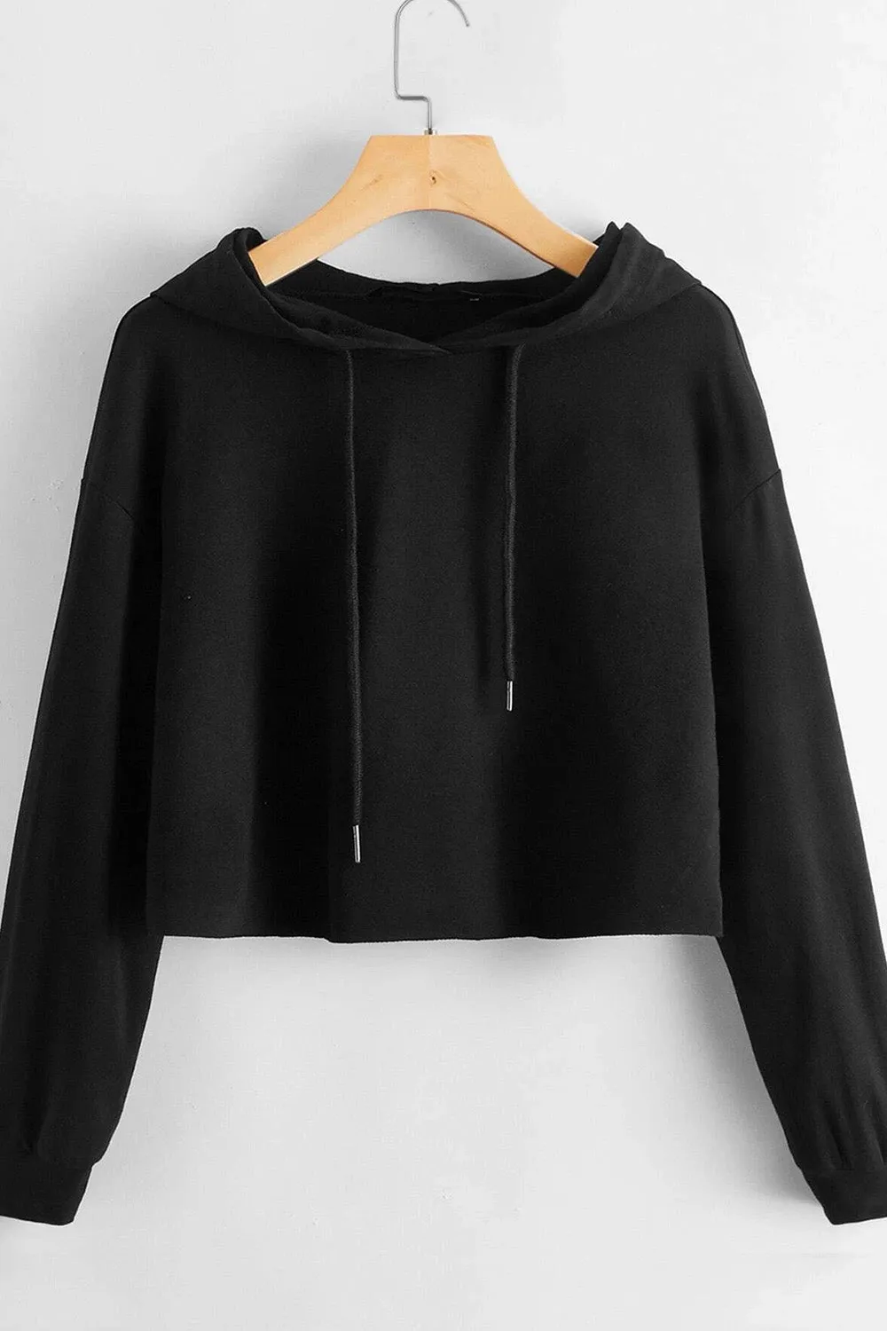 Drop shoulder hoodie