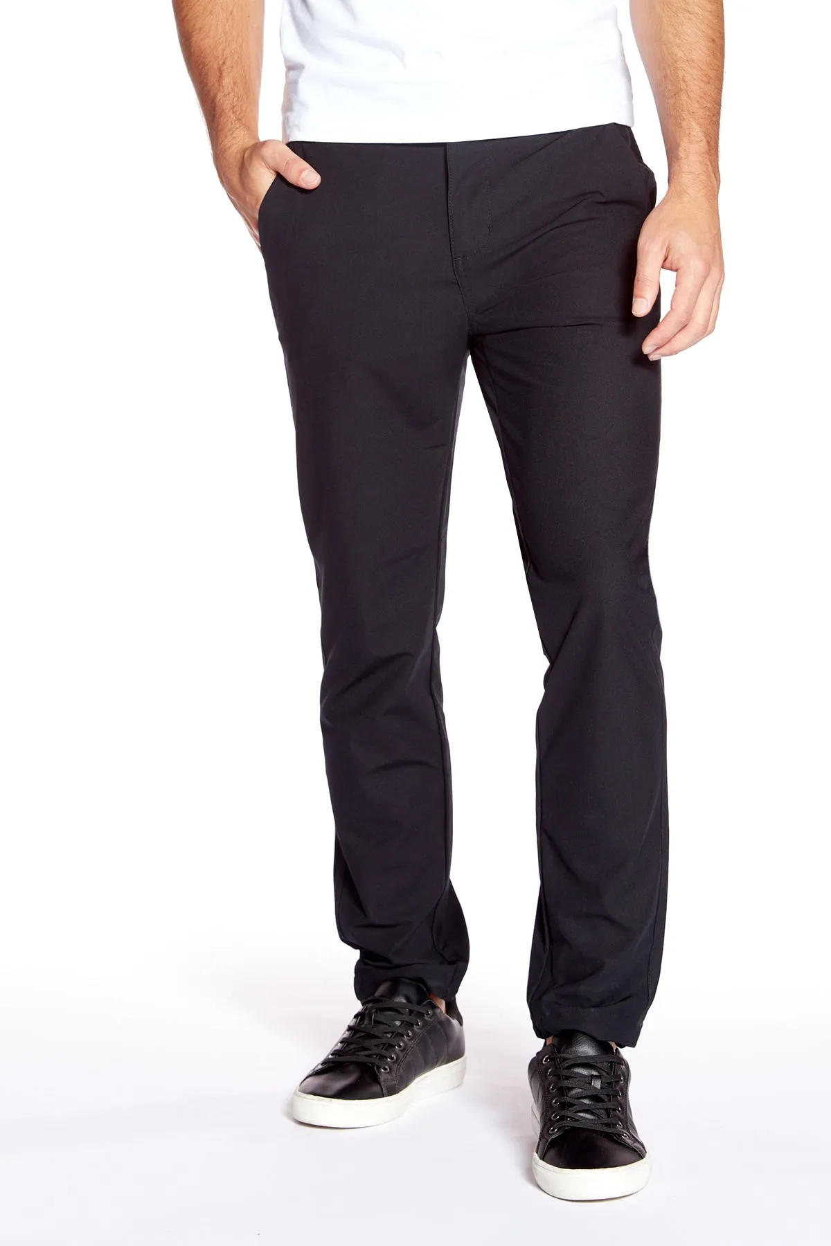 ELTON -  Slim Fit Chinos (Convertible Joggers) - Dark Navy