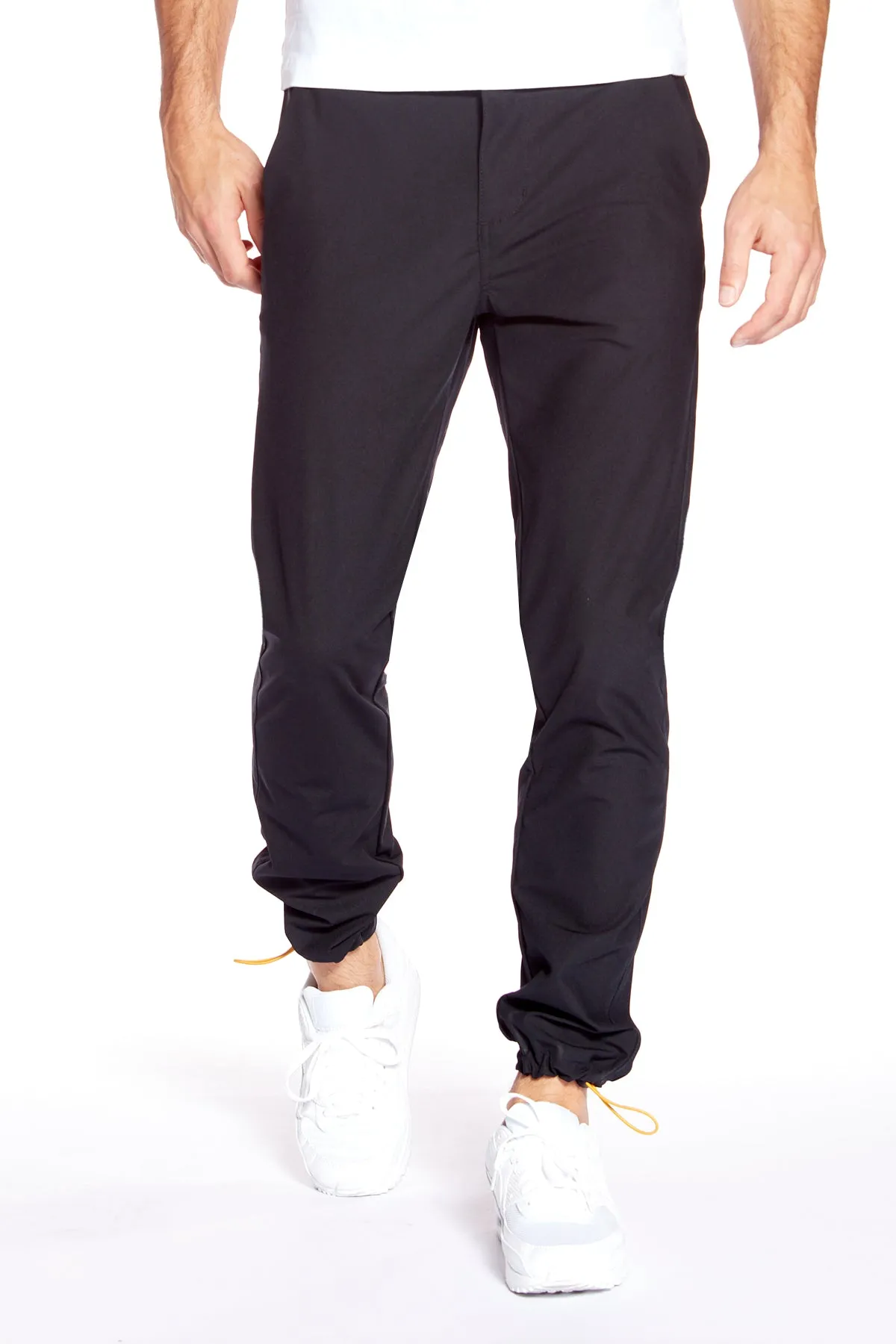 ELTON -  Slim Fit Chinos (Convertible Joggers) - Dark Navy