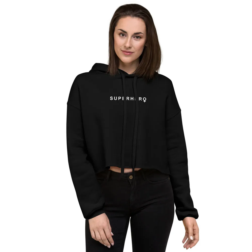 EVERYDAY FLEECE, COZY CHIC CROPPED HOODIE -  SUPERHERO (SHERO)