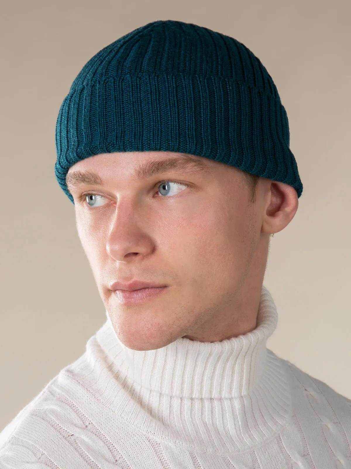 Extrafine Merino Hat Dark Green