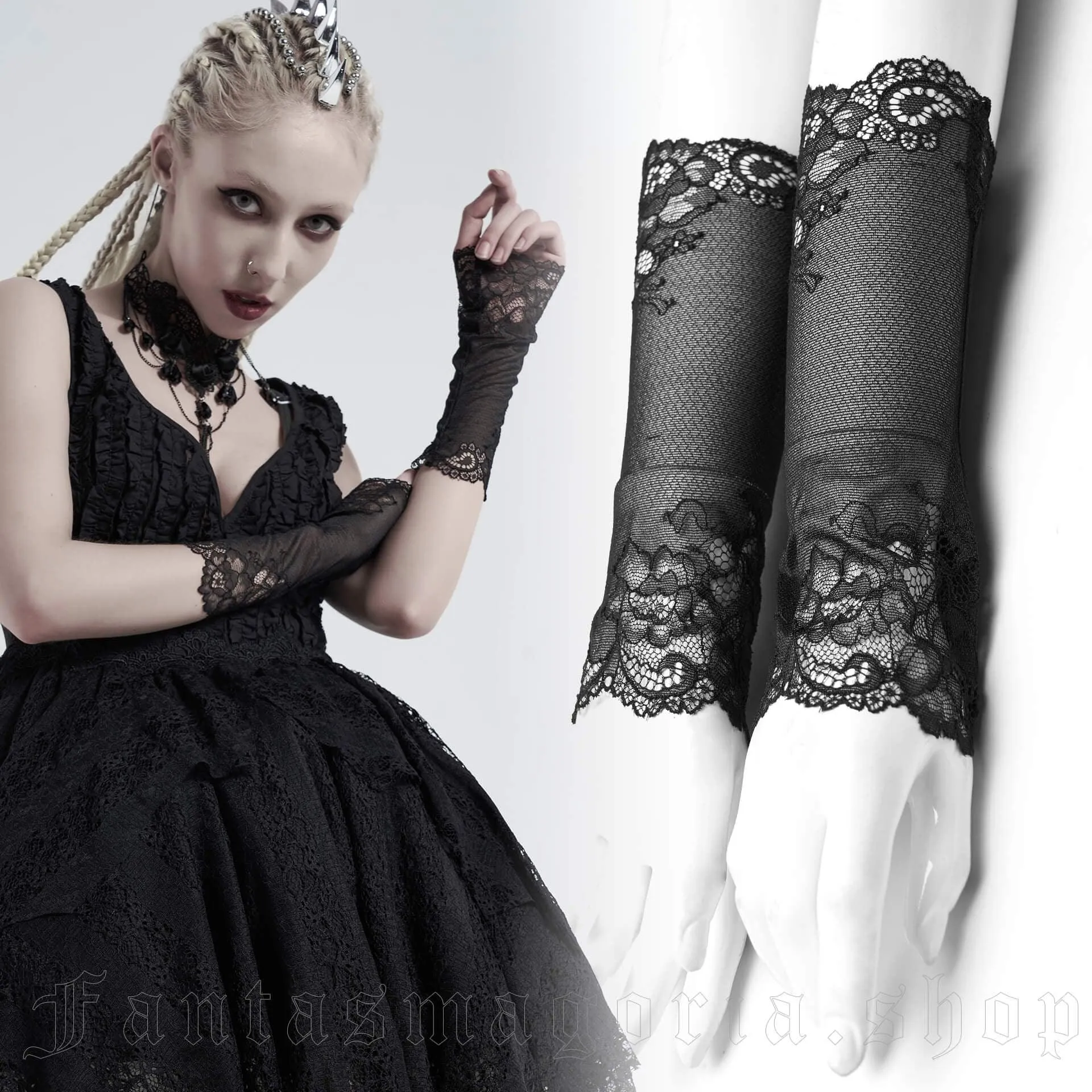 Fantasmogoria - Versailles - Lace Fashion Gloves