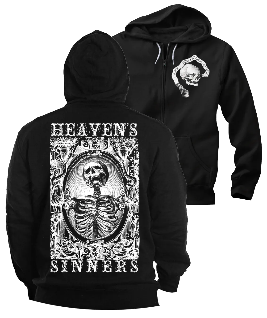 Heavens Sinners zip Hoodie