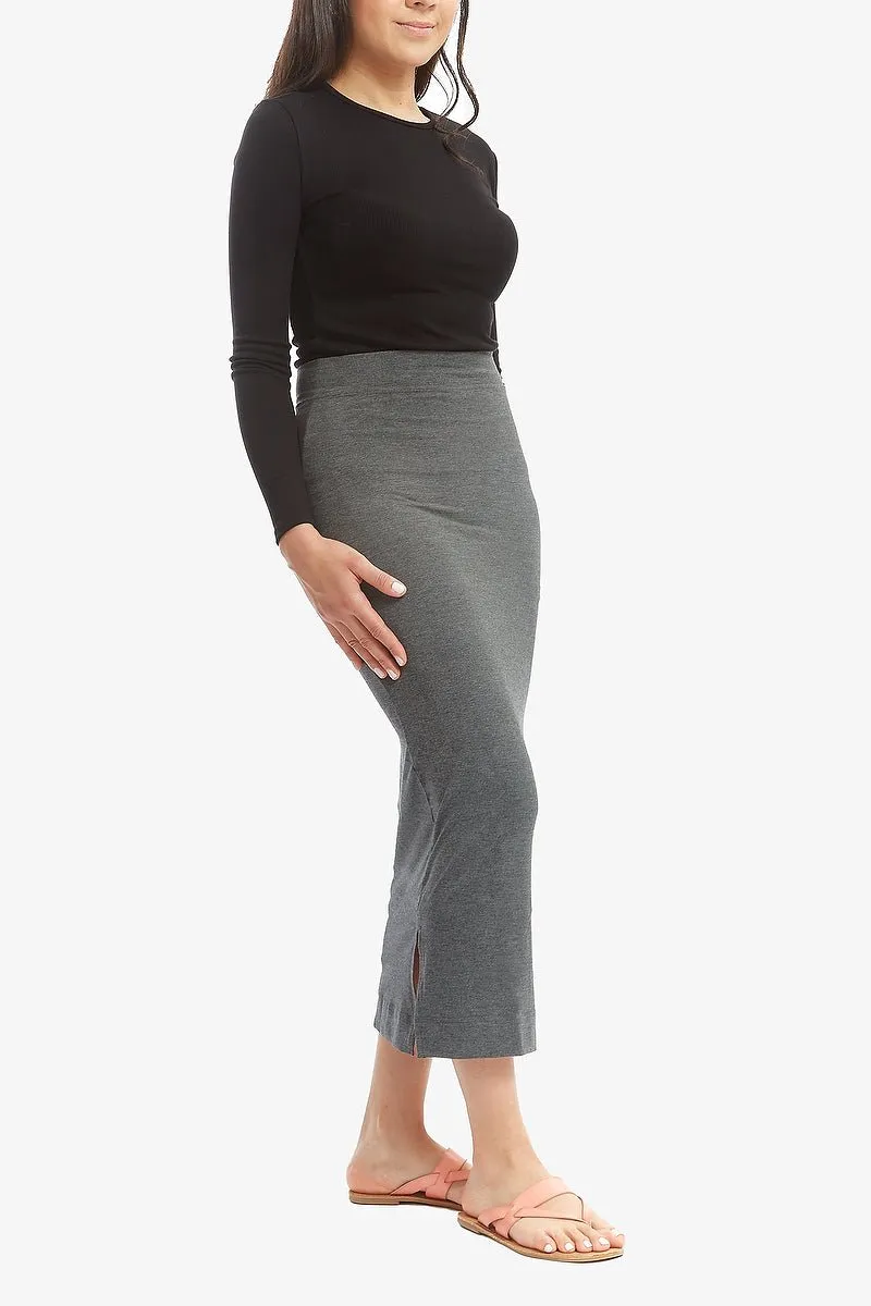 HEIDI SKIRT- MAXI (Heather Charcoal)