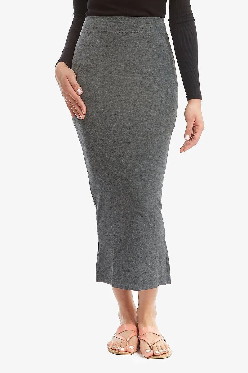 HEIDI SKIRT- MAXI (Heather Charcoal)