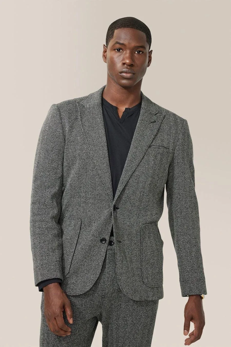 Hollis Blazer | Responsible Herringbone Cotton