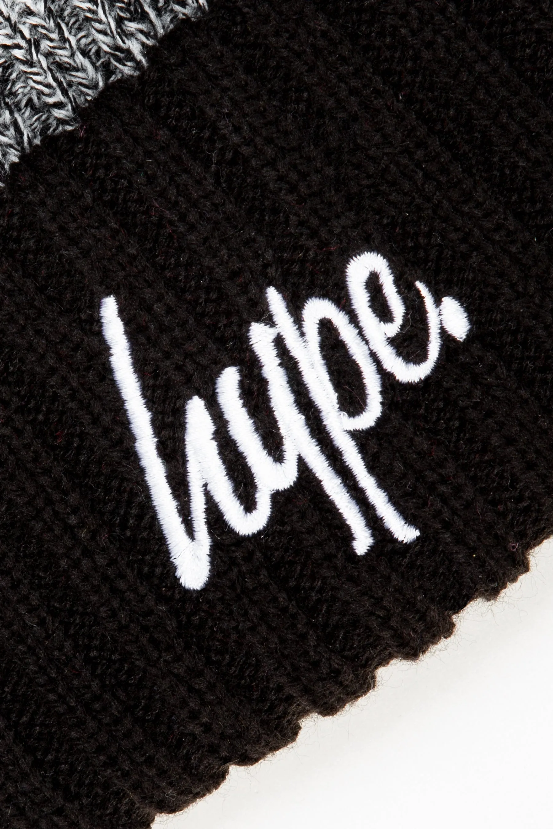 Hype Mono Chunky Knitted Pom Pom Beanie