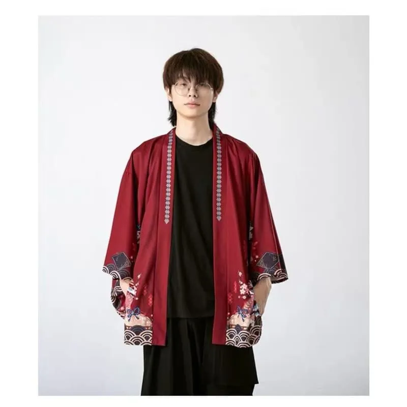 Inari Festival Kimono Cardigan