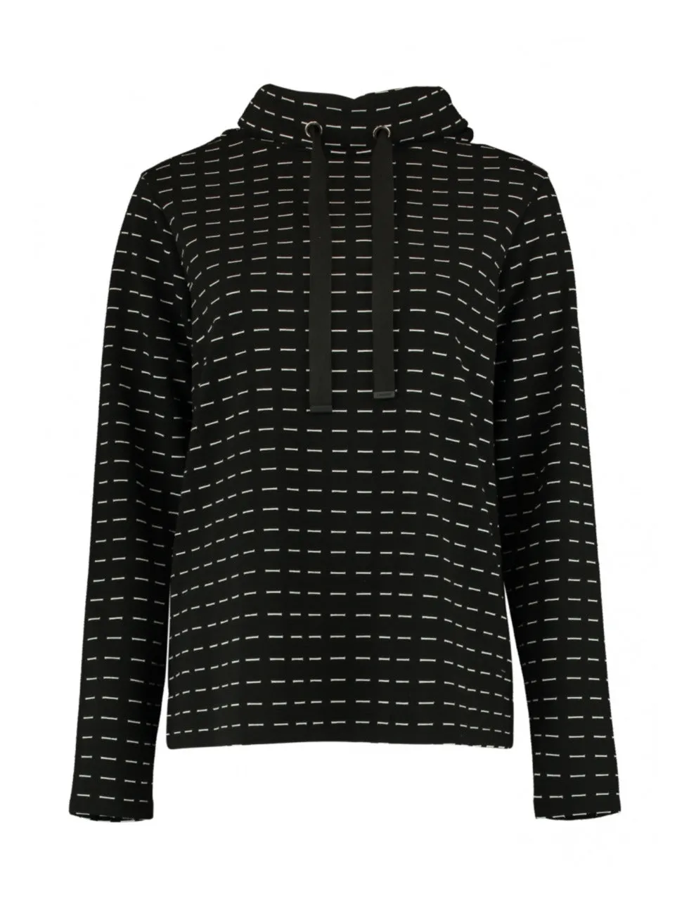 Inna Black Dotted Line Sweatshirt