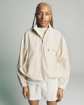 Ivory Waxed Cotton Windbreaker