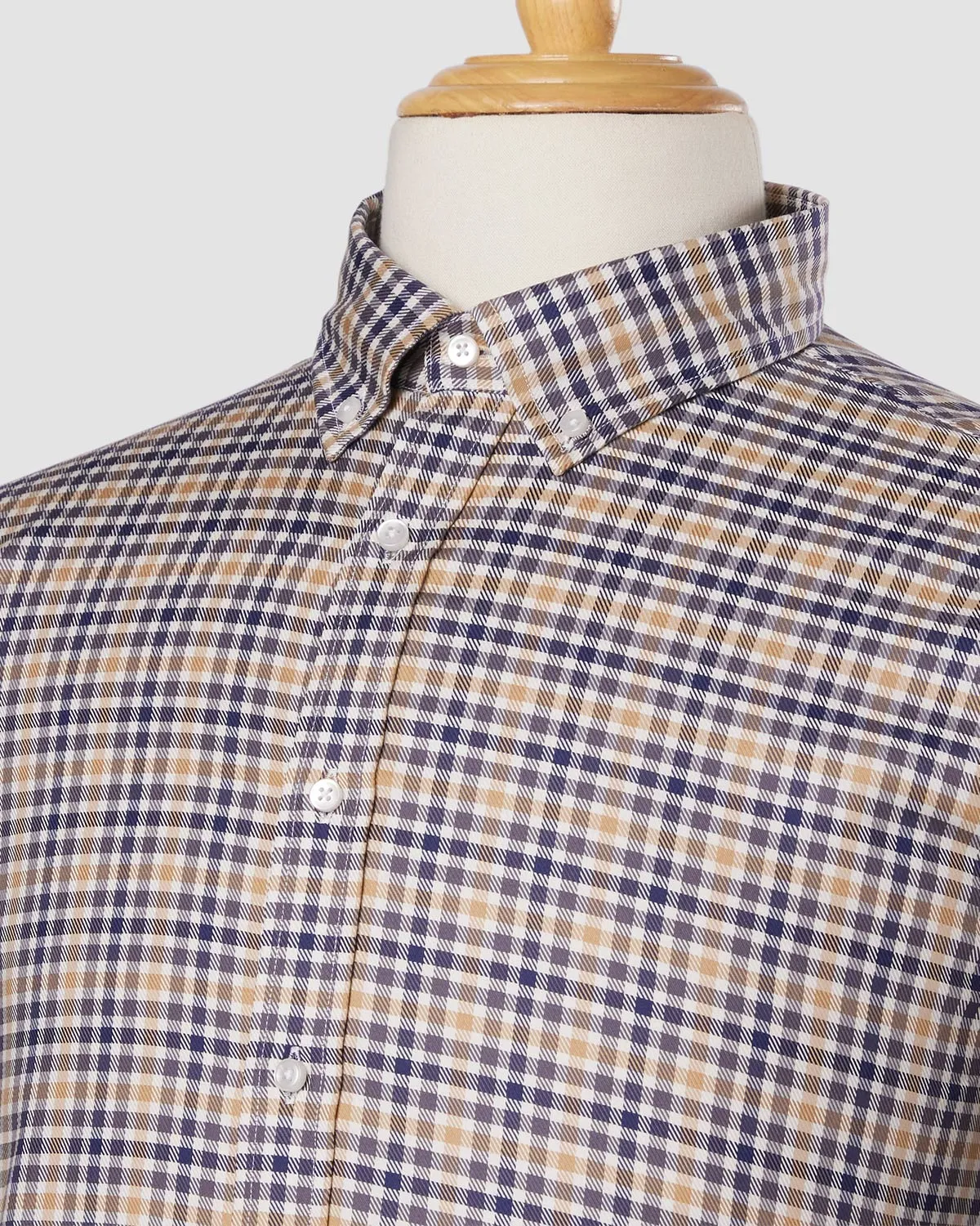 Japanese Foggy Dune Checked Shirt